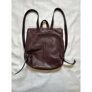 Jigsaw Stevie Burgundy Bordeaux Croc-Embossed Leather Backpack Jigsaw | Bags | Jigsaw Stevie Pebble Leather Backpack In  main image 2